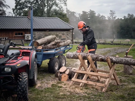 husqvarna polttopuiden sahaus