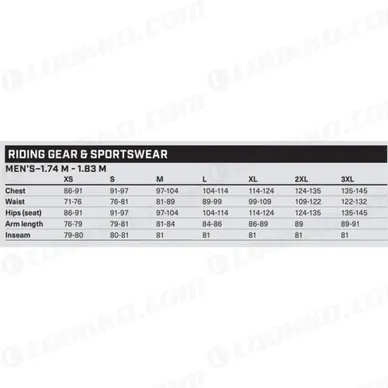 riding gear can am men brp size chart 550x550 kuva