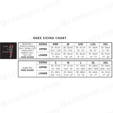 leattkneejuniorsizing kuva