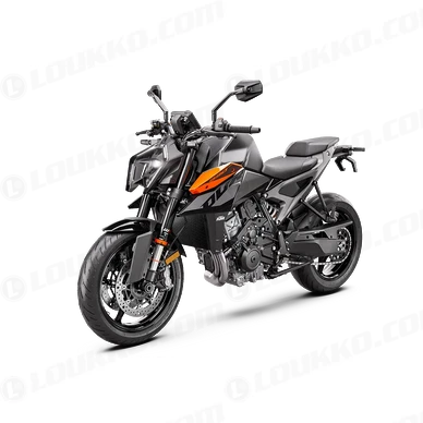 PHO BIKE PERS LIVO MY24 KTM 990 Duke BLACK EU GLOBAL 90 FRONT Left Studio SALL AEPI V1 kuva