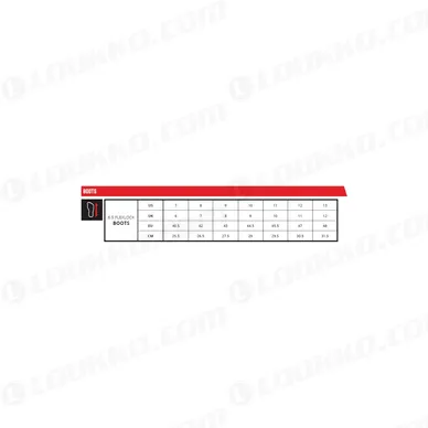 Leatt-Boots_Sizing Chart kuva