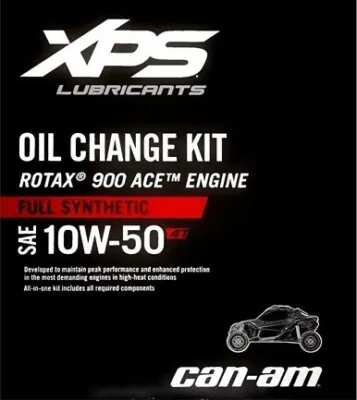 Can-Am Maverick X3 OEM 10W-50 Full Synthetic Oil Change Kit - 9779261