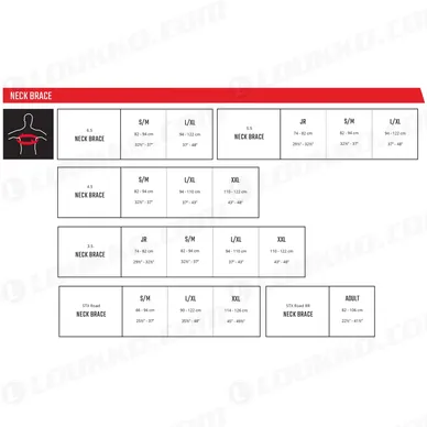 681-LeattNeckBraceSizingChart kuva