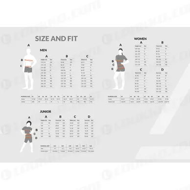 amoq_sizechart kuva
