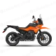PHO BIKE 90 RE Travel KTM 2025 390 adventure x orange us right side view studio image SALL AEPI V1