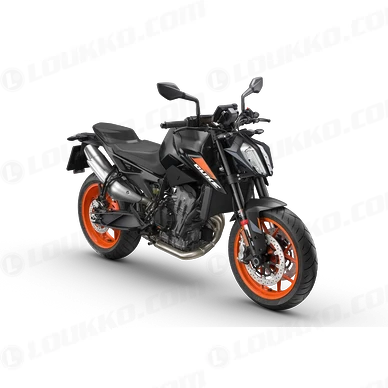 PHO BIKE 90 REVO KTM naked 2025 790 duke black studio right front view SALL AEPI V1 kuva