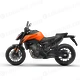 PHO BIKE 90 LI KTM naked bikes 790 duke orange left side studio SALL AEPI V1