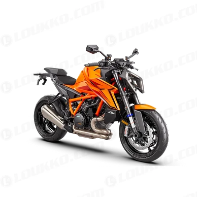 PHO BIKE PERS REVO MY24 KTM 1390 SUPER DUKE R EVO ORANGE EU 90 front RIGHt Studio SALL AEPI V1 1 kuva
