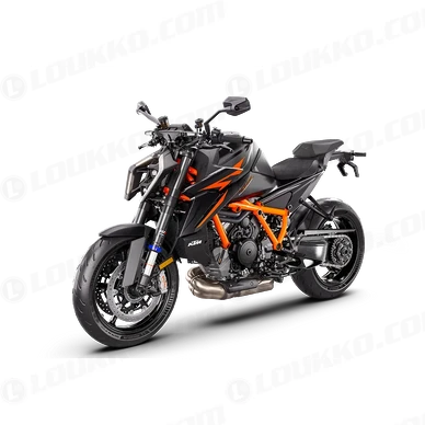 PHO BIKE 90 LIVO MY24 KTM 1390 SUPER DUKE R EVO BLACK EU 90 Front Left Studio SALL AEPI V1 kuva