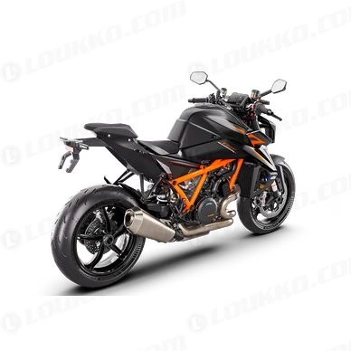 PHO BIKE PERS REHI MY24 KTM 1390 SUPER DUKE R EVO BLACK EU 90 Rear Right Studio SALL AEPI V1 1 kuva