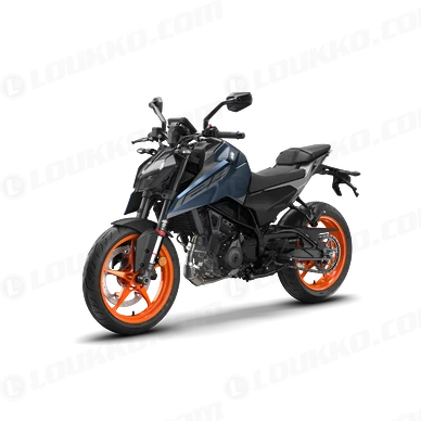 PHO BIKE 90 LIVO KTM 2026 naked bikes 125 duke blue left front view SALL AEPI V1 kuva
