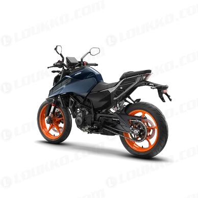 PHO BIKE PERS LIHI KTM 2026 naked bikes 125 duke blue left rear view SALL AEPI V1 kuva