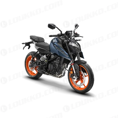 PHO BIKE PERS REVO KTM 2026 naked bikes 125 duke blue right front view SALL AEPI V1 kuva