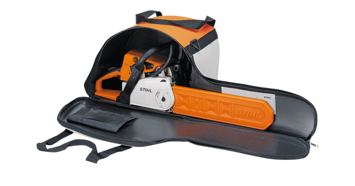 Borsa Trasporto Motosega Stihl - Per Modelli S Con Guida Sotto 45 Cm, Nero/grigio/arancione - Foto 8