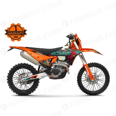 PHO BIKE 90 RE KTM enduro 350 exc f 6days right side view logo SALL AEPI V1 kuva