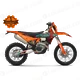 PHO BIKE 90 RE KTM enduro 450 exc f 6days right side view logo SALL AEPI V1