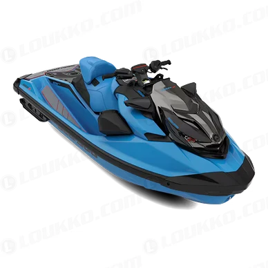 SEA MY27 PWC RXP X integrated 2x50W M 350 GULFSTREAM BLUE PREMIUM 00023VC00 STUDIO 661x480 SHADOW 34F NA png kuva