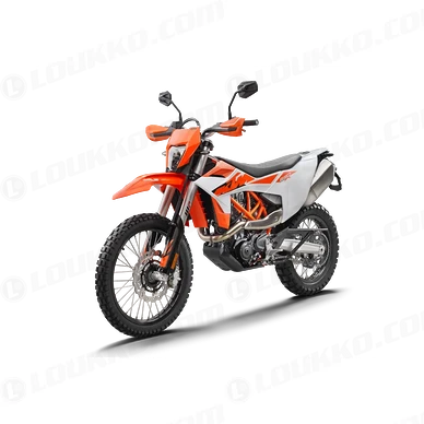 PHO BIKE PERS LIVO KTM dual sport 690 enduro r 2026 front left studio image SALL AEPI V1 kuva