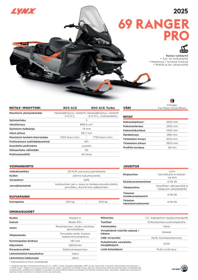 LYNX MY25 69 Ranger PRO SPEC 