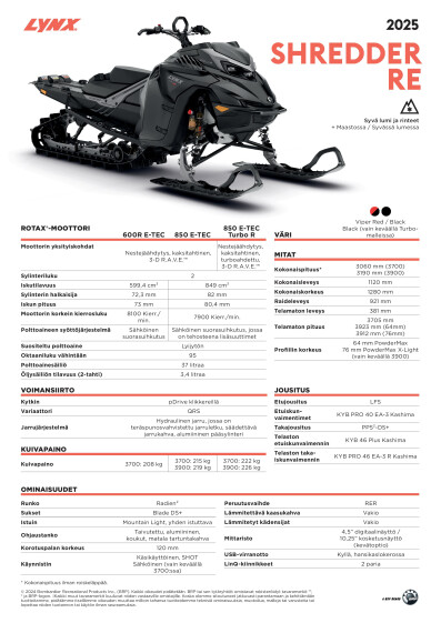 LYNX MY25 Shredder RE SPEC FIFI