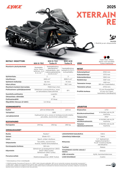 LYNX MY25 Xterrain RE SPEC