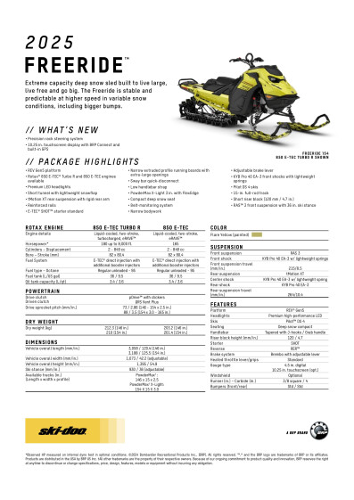 SKI MY25 FREE SPEC ENEMEA LR