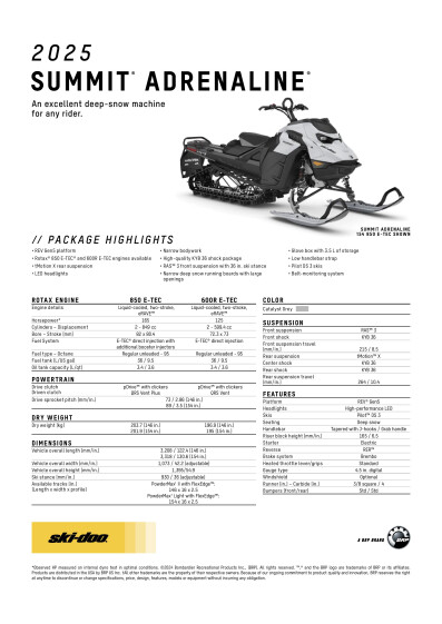 SKI MY25 SUM ADRENALINE SPEC ENEMEA LR