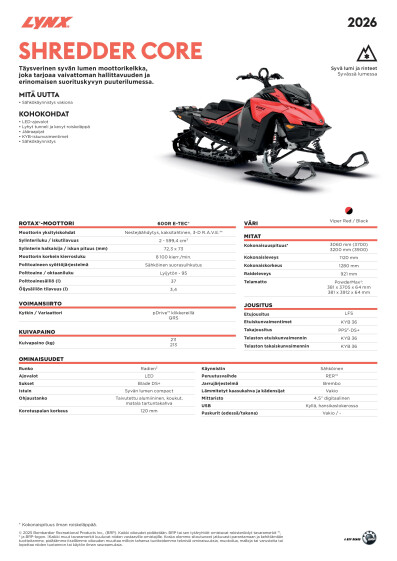 LYNX MY26 Shredder Core SPEC V A4 FIFI