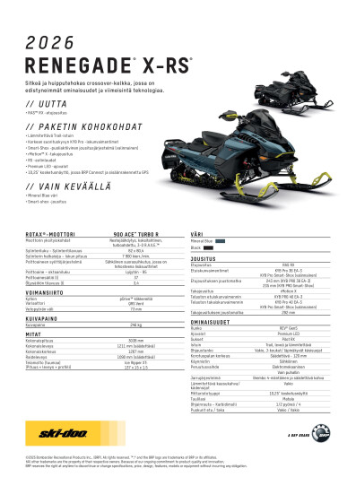 SKI MY26 Renegade X RS SPEC V A4 FIFI