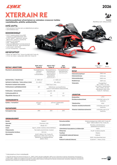 LYNX MY26 Xterrain RE SPEC V A4 FIFI v2