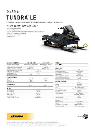 SKI MY26 Tundra LE SPEC V A4 FIFI