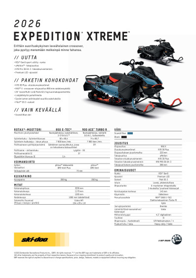 SKI MY26 Expedition Xtreme SPEC V A4 FIFI