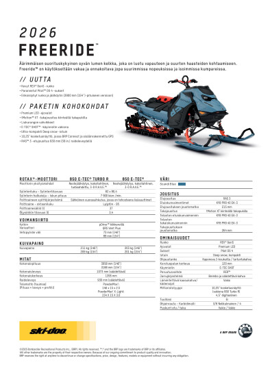 SKI MY26 Freeride SPEC V A4 FIFI