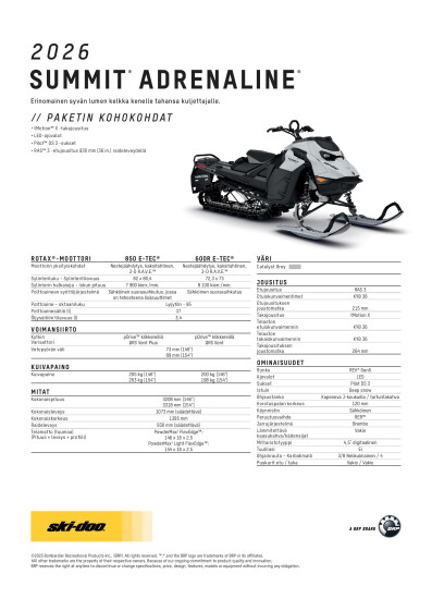 SKI MY26 Summit Adrenaline SPEC V A4 FIFI