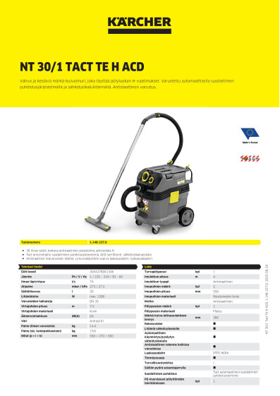 Tuotekortti 1 148 237 0