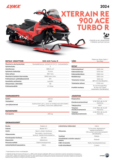 LYNX MY24 Xterrain RE 900 ACE Turbo R SPEC FIFI