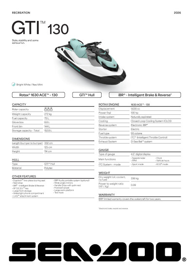 SEA MY26 REC GTI STD 130 SPEC A4 V ENEMEA