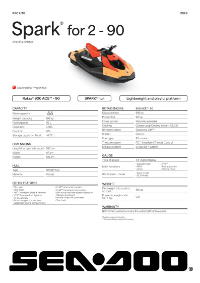 SEA MY26 RECLITE SPA Base for2 90 SPEC A4 V ENEMEA