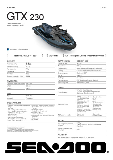 SEA MY26 TOUR GTX 230 STD SPEC A4 V ENEMEA