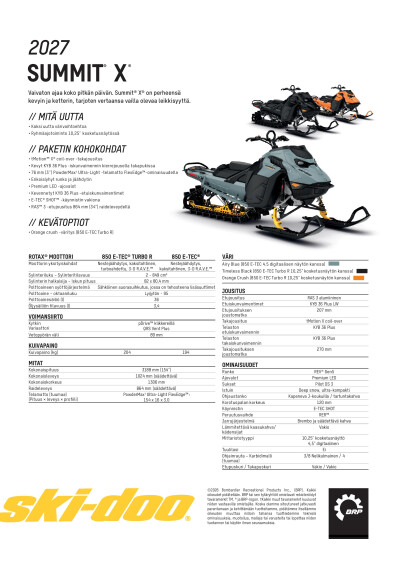 SKI MY27 Summit X SPEC FIFI