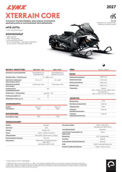 LYNX MY27 Xterrain Core SPEC FIFI 1