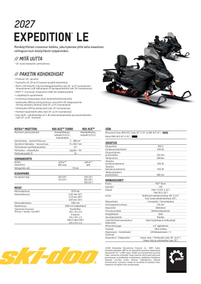 SKI MY27 Expedition LE SPEC FIFI