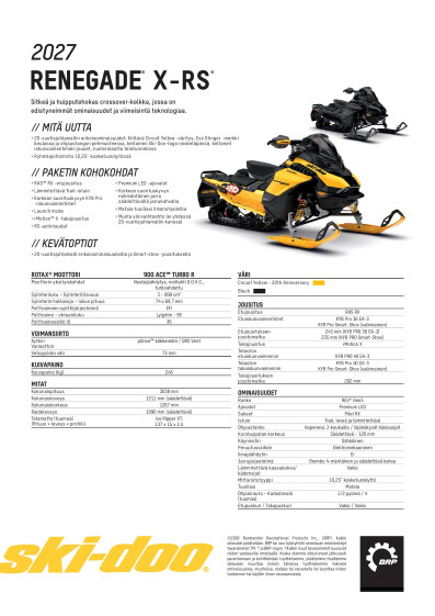 SKI MY27 Renegade X RS SPEC FIFI