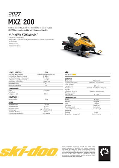 SKI MY27 MXZ 200 SPEC FIFI