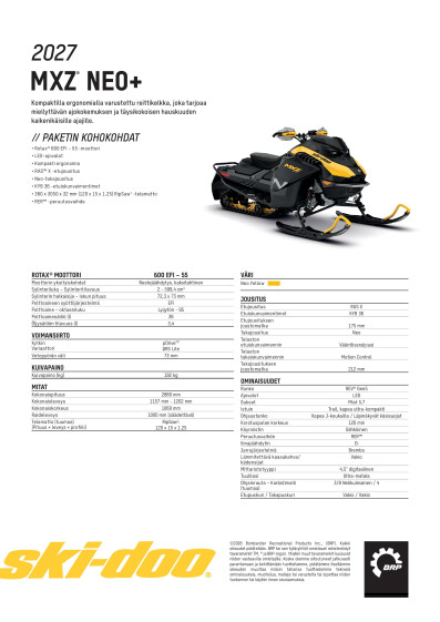 SKI MY27 MXZ Neo+ SPEC FIFI