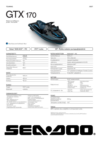 SEA MY27 TOUR GTX STD 170 SPEC A4 V EMEA FI FI
