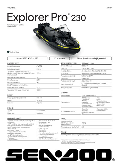 SEA MY27 TOUR EXP PRO 230 SPEC A4 V EMEA FI FI